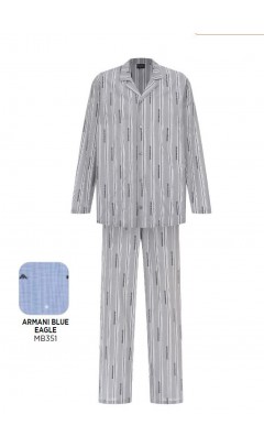 Пижама мужская Emporio Armani DENI EM000615 голубая 