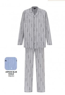 Пижама мужская Emporio Armani DENI EM000615 голубая 