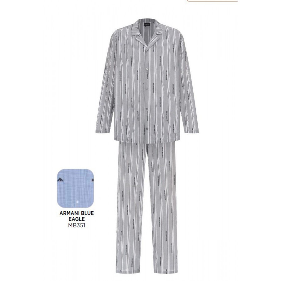 Пижама мужская Emporio Armani DENI EM000615 голубая 