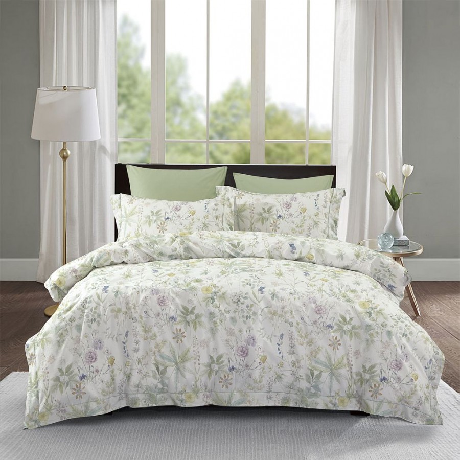 Постельное белье Asabella 2340 Сатин лазерный Евро