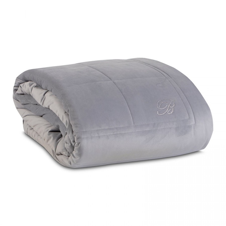 Покрывало Blumarine BLU VELVET 270х270 серо-голубое 16
