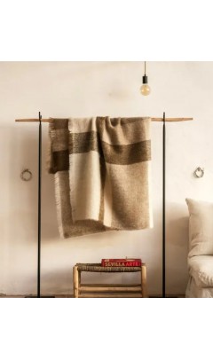 Плед Brun De Vian-Tiran MOHAIR CARREAUX PYRENEES 