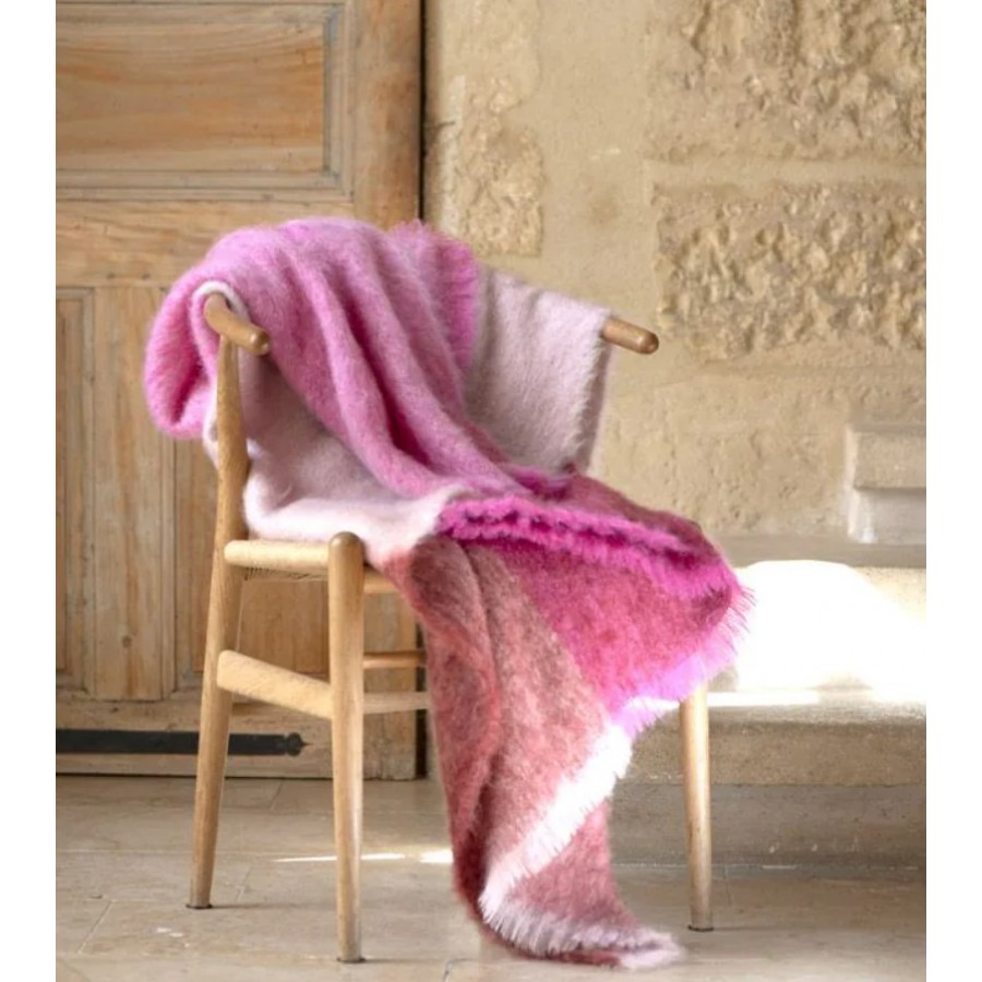 Плед Brun De Vian-Tiran MOHAIR ESSENTIEL FLORAL 