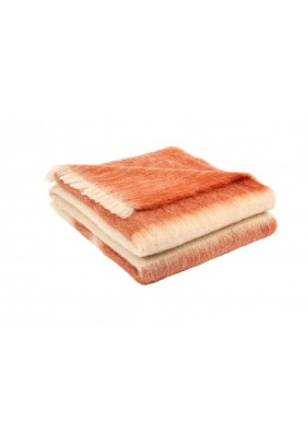 Плед Brun De Vian-Tiran MOHAIR PASSAGES CUIVRE 