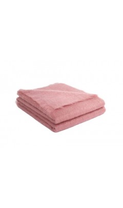 Плед Brun De Vian-Tiran Франция MOHAIR ROSE ANCIER 140х180