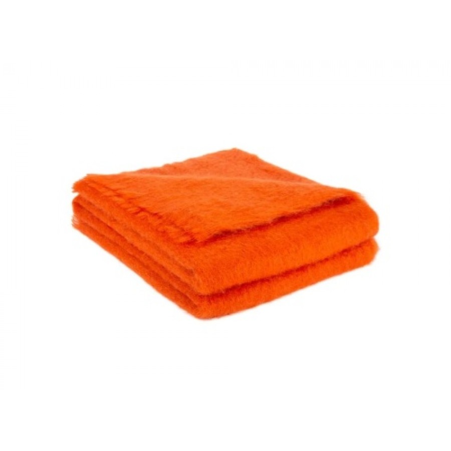 Плед Brun De Vian-Tiran Франция MOHAIR TANGERINE 140х180