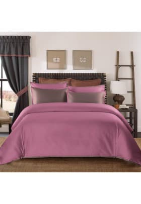 Однотонное постельное белье Coctail темно розовый
