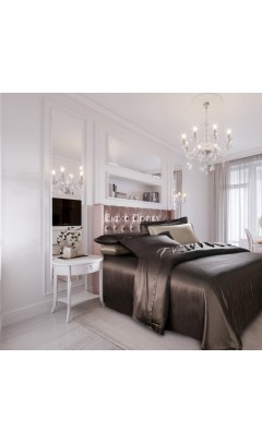 Комплект шелкового постельного белья Шоколад