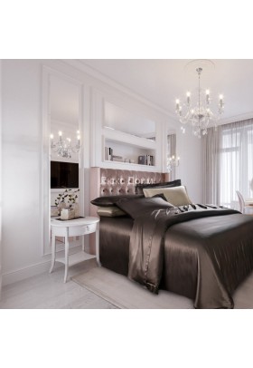 Комплект шелкового постельного белья Шоколад Комплект шелкового постельного белья Шоколад