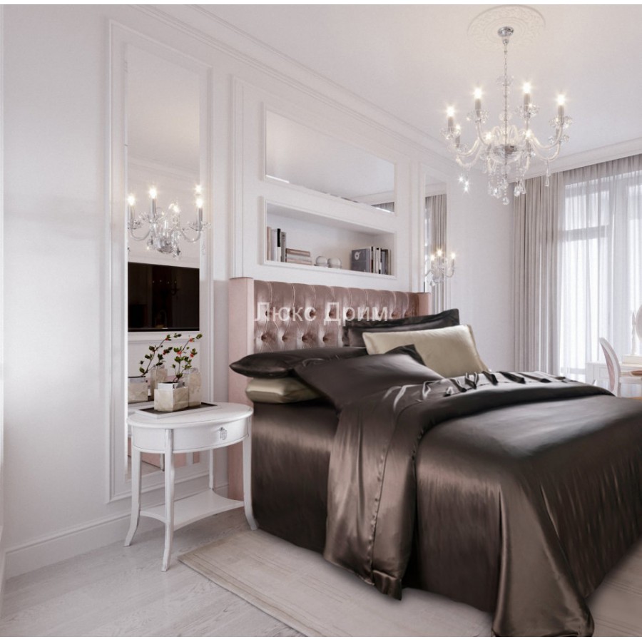 Комплект шелкового постельного белья Шоколад Комплект шелкового постельного белья Шоколад