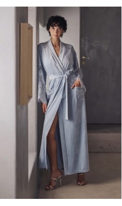 Халат Marjolaine BRANDA Asier голубой