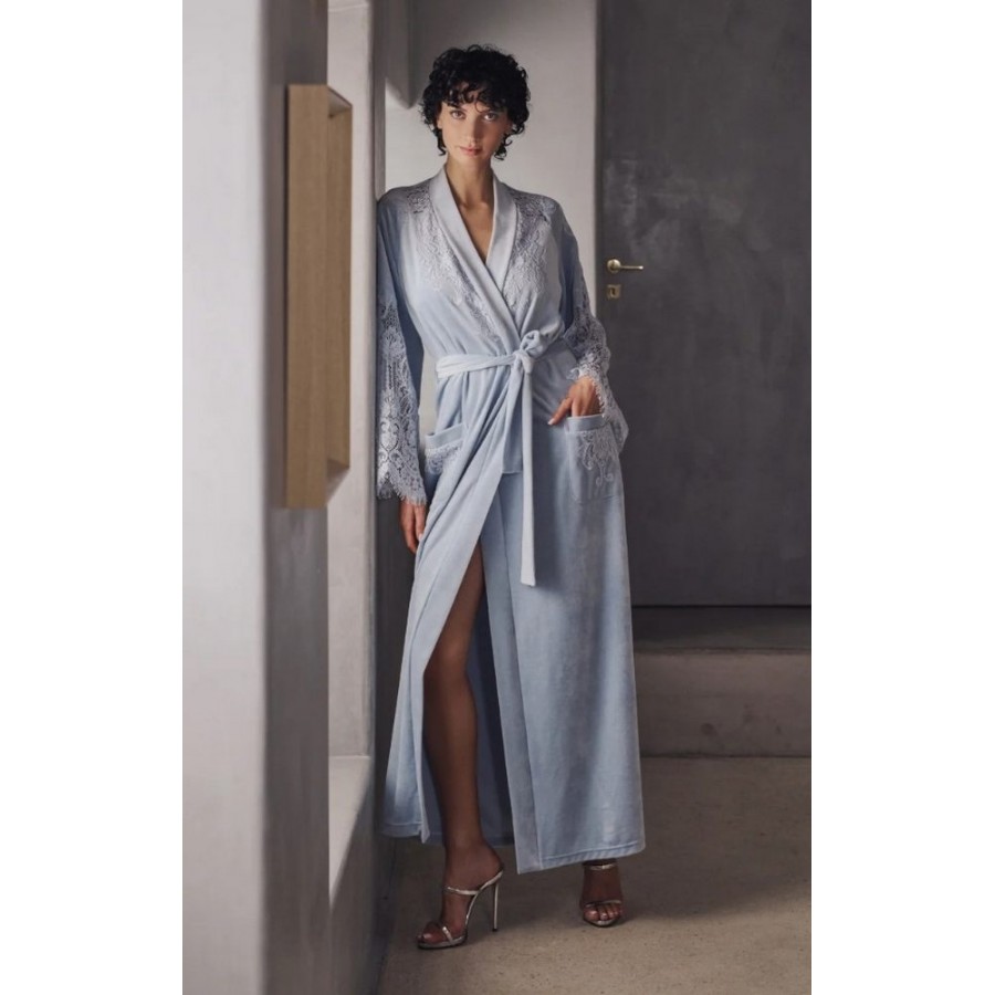 Халат Marjolaine BRANDA Asier голубой
