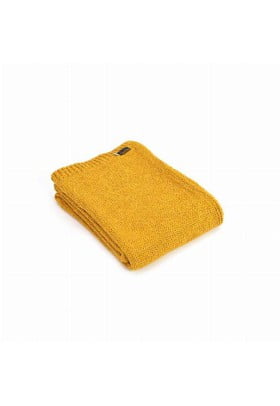 Плед  Tweedmill вязанный Knitted Alpaca - Mustard альпака