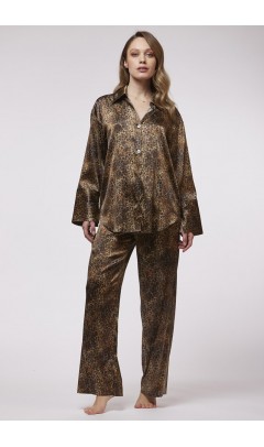 Пижама Vivis WINTER (01362 ) коричневый леопард