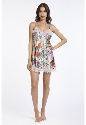 Сорочка шелковая Vivis BERTIE (01239) кремовая