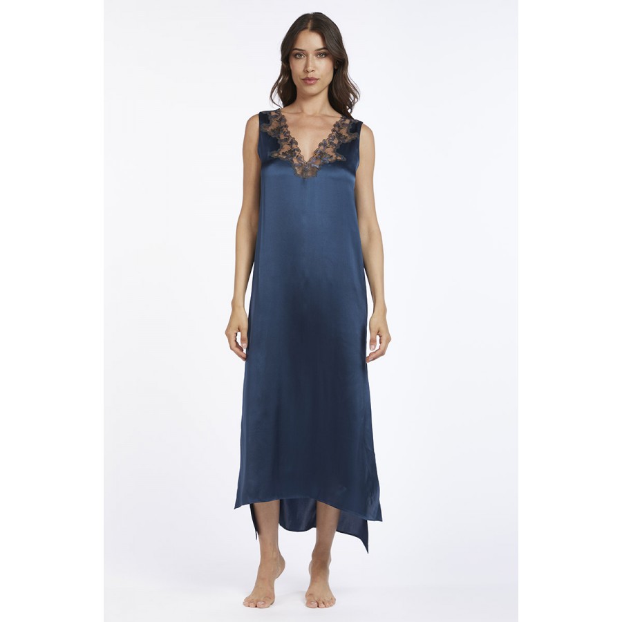 Сорочка шелковая Vivis PINA (цвет 01338 moonlight/blue)